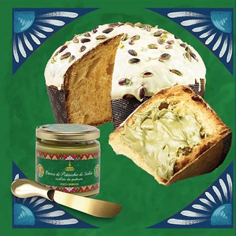 panettone dolce gabbana pistache|Sicilian Pistachio panettone with a velvety Pistachio cream.